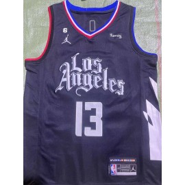 Camiseta Paul George #13 Los Angeles Clippers 22/23 Negro
