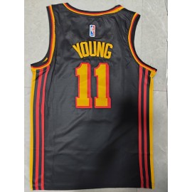 Camiseta Trae Young #11 Atlanta Hawks 22/23 Negro Camiseta Trae Young #11 Atlanta Hawks 22/23 Negro