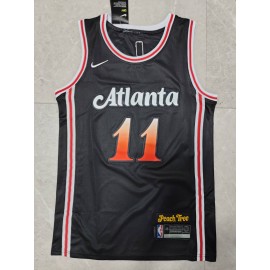 Camiseta Trae Young #11 Atlanta Hawks 22/23 Negro City Edition
