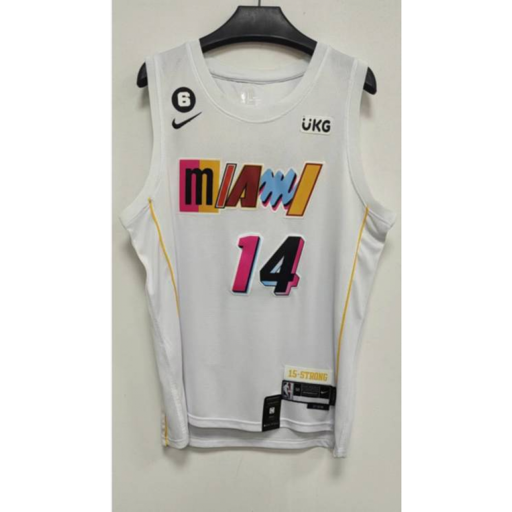 Camiseta Tyler Herro #14 Miami Heat 2023 Blanco City Edition Camiseta Tyler Herro #14 Miami Heat 2023 Blanco City Edition