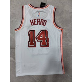 Camiseta Tyler Herro #14 Miami Heat 22/23 Blanco Camiseta Tyler Herro #14 Miami Heat 22/23 Blanco