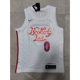 Camiseta Tyrese Maxey #0 Philadelphia 76ers 22/23 Blanco