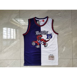 Camiseta Vince Carter #15 Toronto Raptors Púrpura/Blanco Camiseta Vince Carter #15 Toronto Raptors Púrpura/Blanco