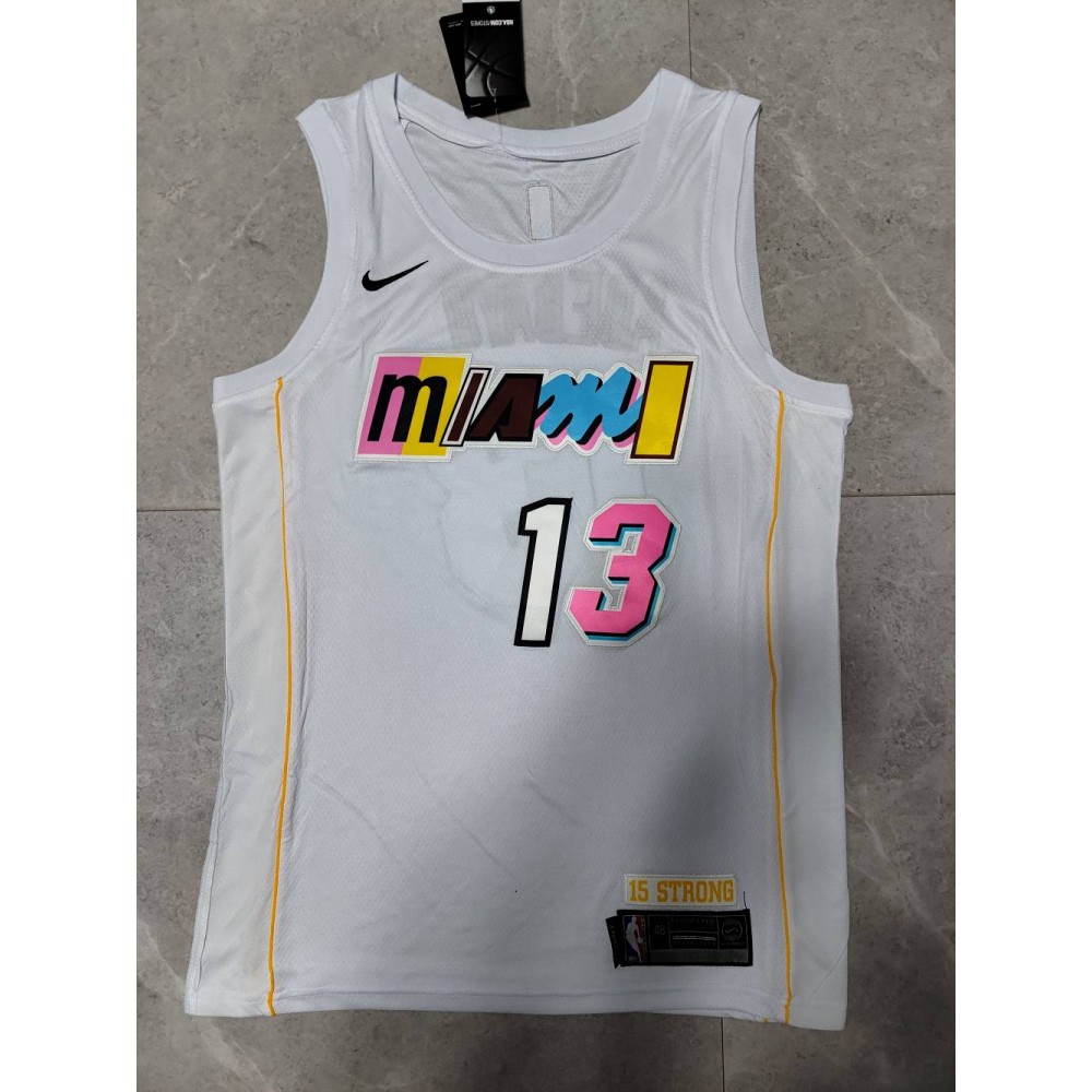 Camiseta Bam Adebayo #13 Miami Heat 22/23 Blanco City Edition Camiseta Bam Adebayo #13 Miami Heat 22/23 Blanco City Edition