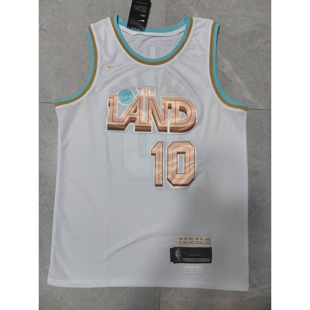 Camiseta Darius Garland #10 Cleveland Cavaliers 22/23 Blanco City Edition Camiseta Darius Garland #10 Cleveland Cavaliers 22/23 Blanco City Edition