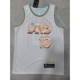 Camiseta Darius Garland #10 Cleveland Cavaliers 22/23 Blanco City Edition
