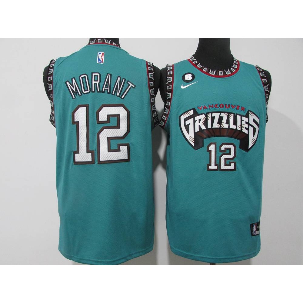 Camiseta Ja Morant #12 Memphis Grizzlies 2023 Verde Camiseta Ja Morant #12 Memphis Grizzlies 2023 Verde