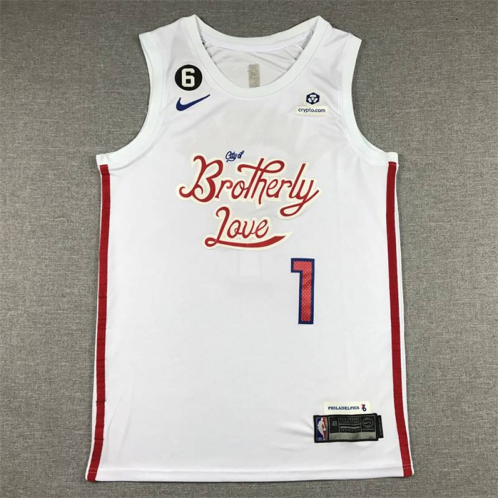 Camiseta James Harden #1 Philadelphia 76ers 2023 Blanco City Edition Camiseta James Harden #1 Philadelphia 76ers 2023 Blanco City Edition