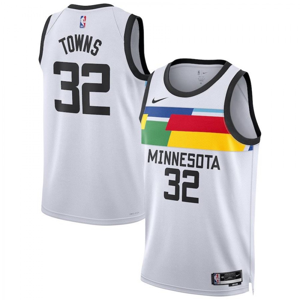Camiseta Karl-Anthony Towns #32 Minnesota Timberwolves 22/23 Blanco City Edition Camiseta Karl-Anthony Towns #32 Minnesota Timberwolves 22/23 Blanco City Edition