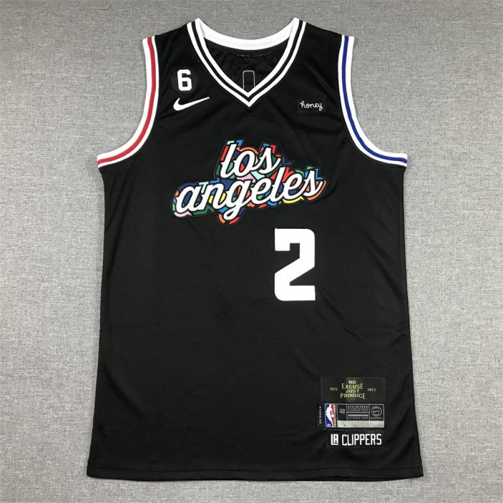Camiseta Kawhi Leonard #2 Los Angeles Clippers 2023 Negro City Edition Camiseta Kawhi Leonard #2 Los Angeles Clippers 2023 Negro City Edition
