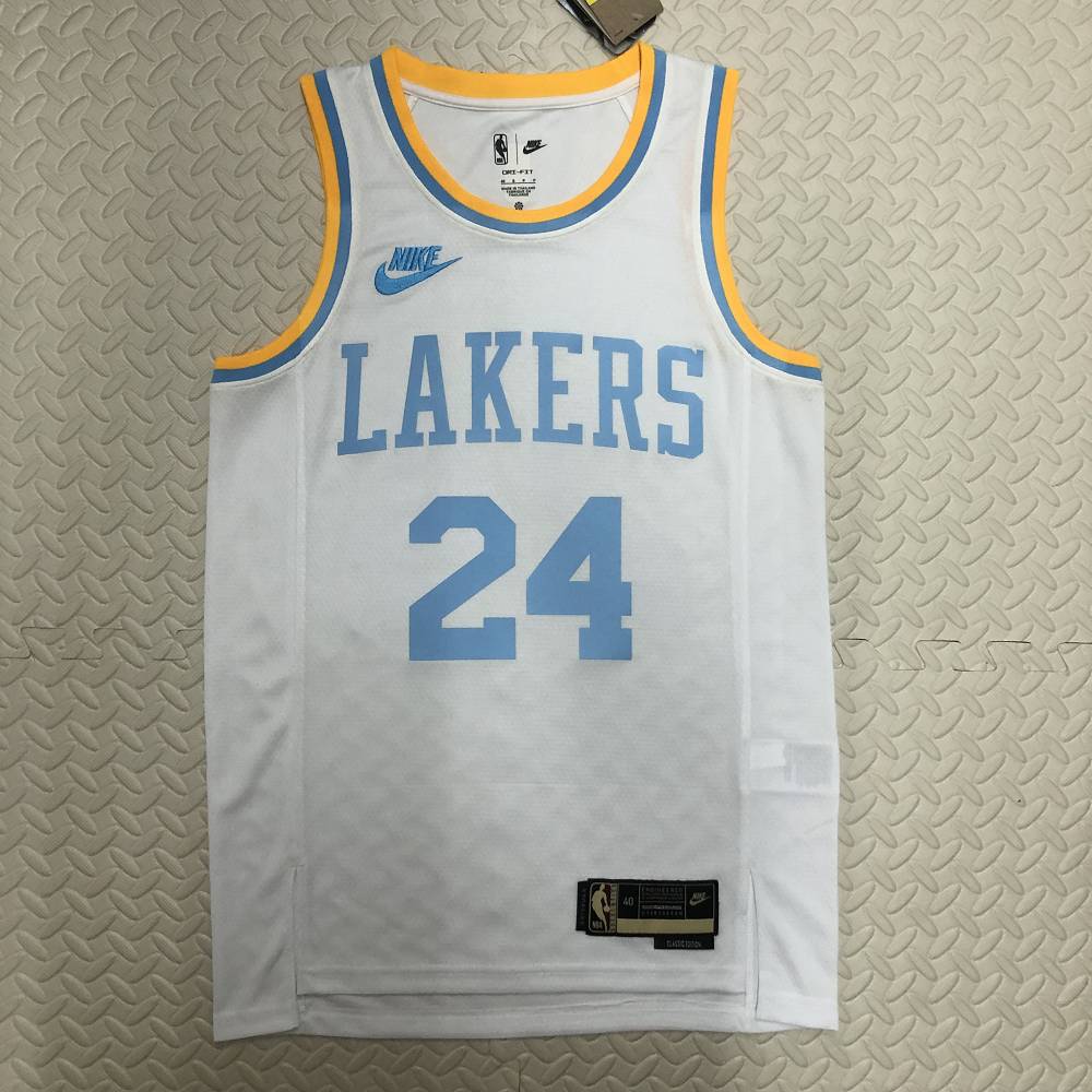 Camiseta Kobe Bryant #24 Los Angeles Lakers 2023 Blanco Classic Edition