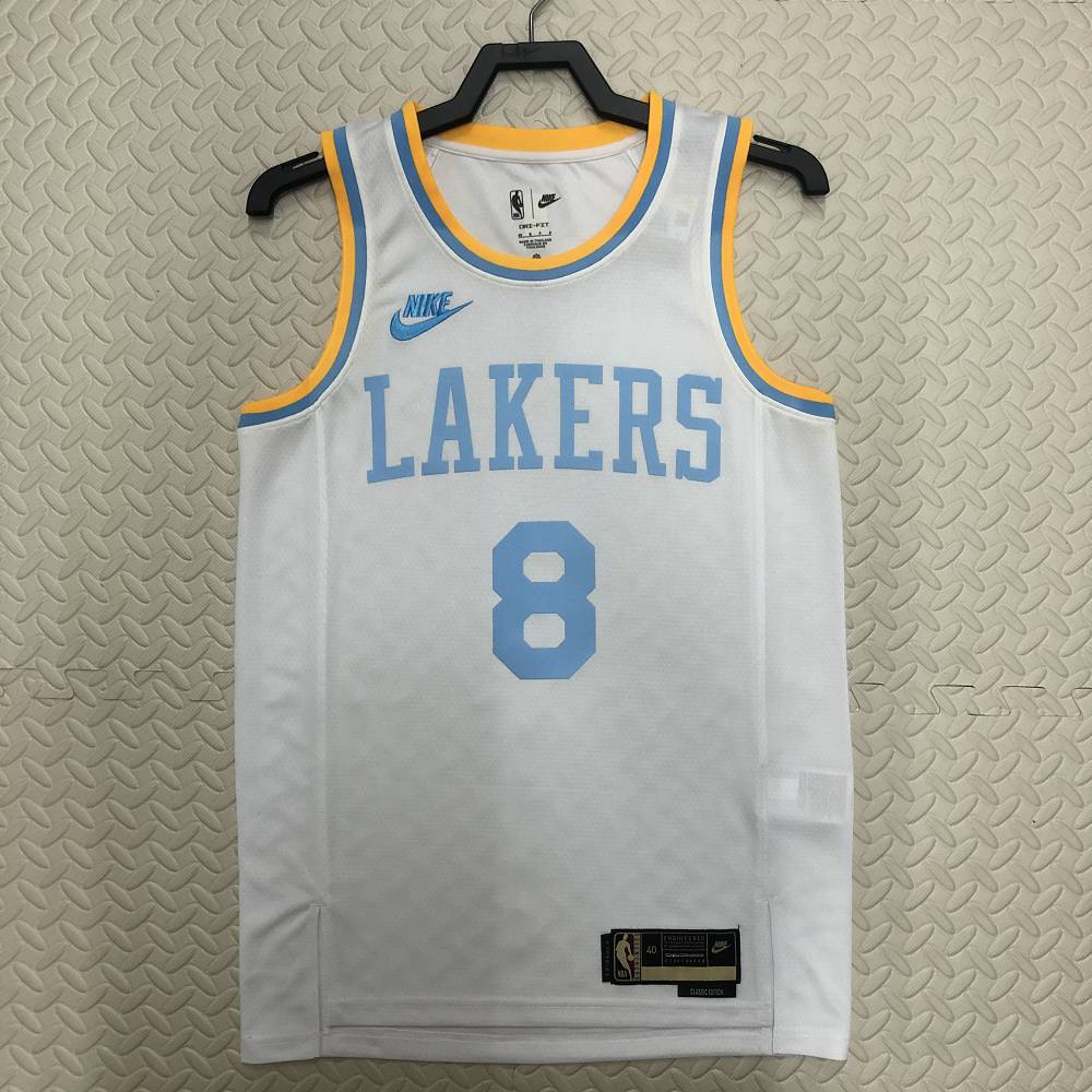 Camiseta Kobe Bryant #8 Los Angeles Lakers 2023 Blanco Camiseta Kobe Bryant #8 Los Angeles Lakers 2023 Blanco