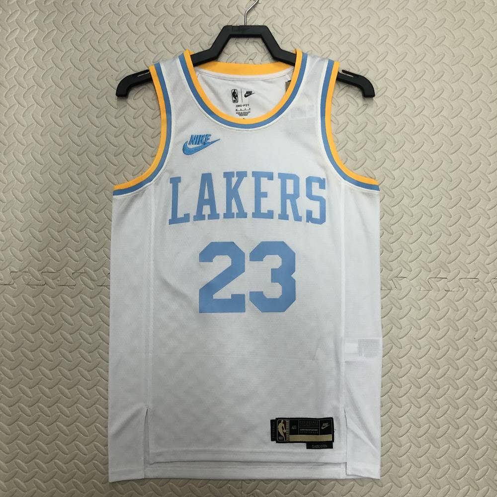 Camiseta Lebron James #23 Los Angeles Lakers 2023 Blanco Camiseta Lebron James #23 Los Angeles Lakers 2023 Blanco