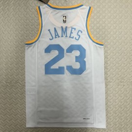 Camiseta Lebron James #23 Los Angeles Lakers 2023 Blanco Camiseta Lebron James #23 Los Angeles Lakers 2023 Blanco
