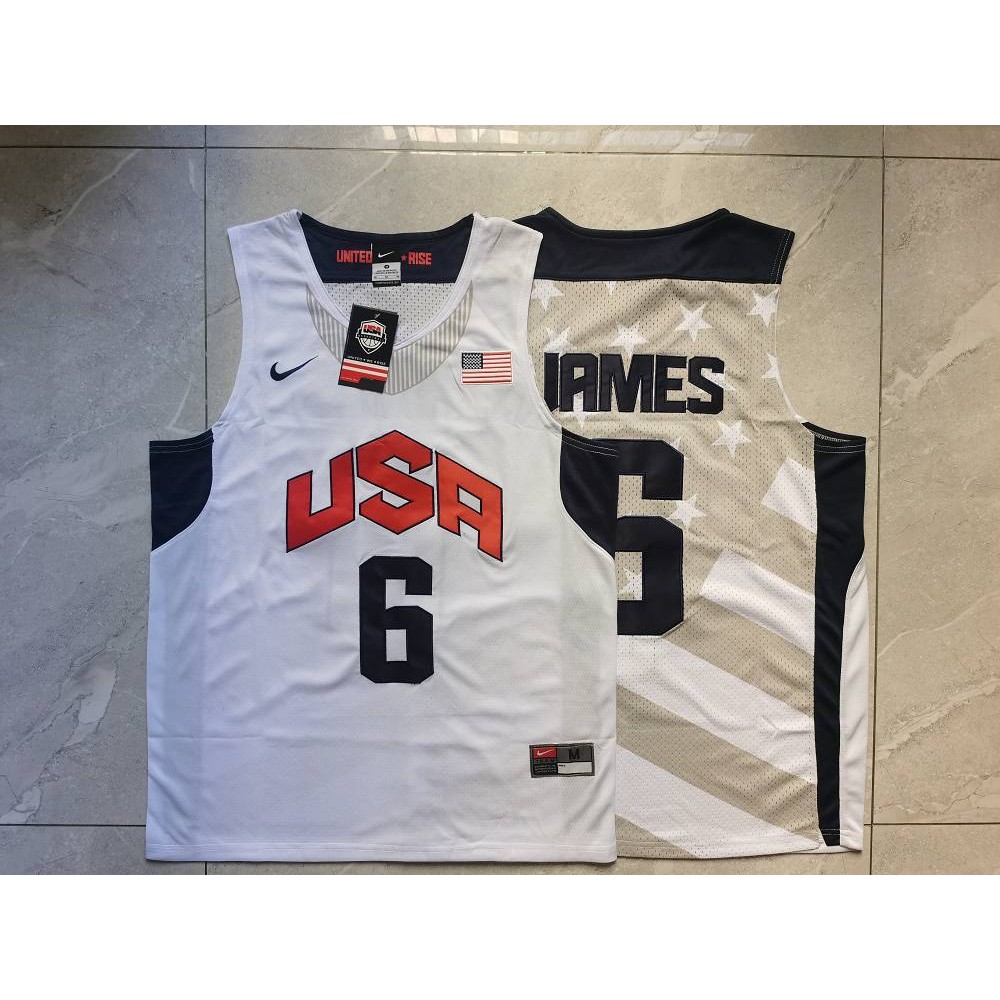 Camiseta Lebron James #6 Dream Team Blanco Camiseta Lebron James #6 Dream Team Blanco