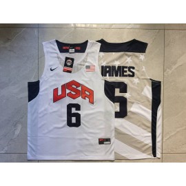 Camiseta Lebron James #6 Dream Team Blanco