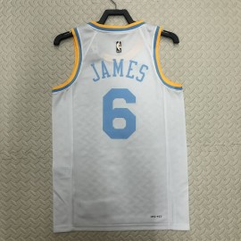 Camiseta Lebron James #6 Los Angeles Lakers 2023 Blanco Classic Edition Camiseta Lebron James #6 Los Angeles Lakers 2023 Blanco Classic Edition
