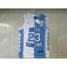 Camiseta Michael Jordan #23 North Carolina Tar Heels Blanco/Azul Camiseta Michael Jordan #23 North Carolina Tar Heels Blanco/Azul