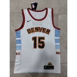 Camiseta Nikola Jokić #15 Denver Nuggets 22/23 Blanco City Edition