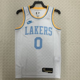 Camiseta Russell Westbrook #0 Los Angeles Lakers 2023 Blanco