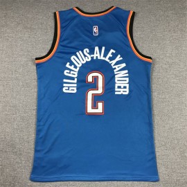 Camiseta Shai Gilgeous-Alexander #2 Oklahoma City Thunder Azul