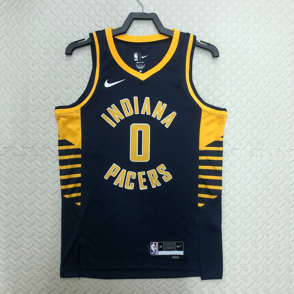 Camiseta Alex Poythress #0 Indiana Pacers 2023 Negro Camiseta Alex Poythress #0 Indiana Pacers 2023 Negro