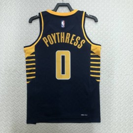 Camiseta Alex Poythress #0 Indiana Pacers 2023 Negro Camiseta Alex Poythress #0 Indiana Pacers 2023 Negro