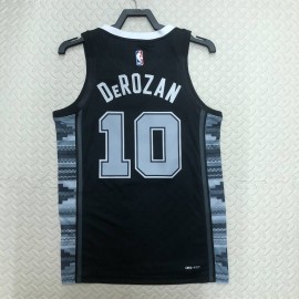 Camiseta DeMar DeRozan #10 San Antonio Spurs 2023 Negro Camiseta DeMar DeRozan #10 San Antonio Spurs 2023 Negro