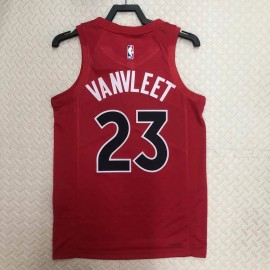 Camiseta Fred VanVleet #23 Toronto Raptors 2023 Rojo Camiseta Fred VanVleet #23 Toronto Raptors 2023 Rojo