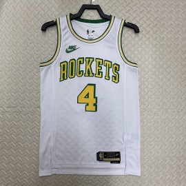 Camiseta Jalen Green #4 Houston Rockets 2023 Blanco Classic Edition