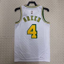 Camiseta Jalen Green #4 Houston Rockets 2023 Blanco Classic Edition Camiseta Jalen Green #4 Houston Rockets 2023 Blanco Classic Edition