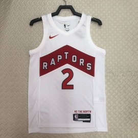 Camiseta Kawhi Leonard #2 Toronto Raptors 2023 Blanco