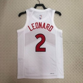 Camiseta Kawhi Leonard #2 Toronto Raptors 2023 Blanco Camiseta Kawhi Leonard #2 Toronto Raptors 2023 Blanco