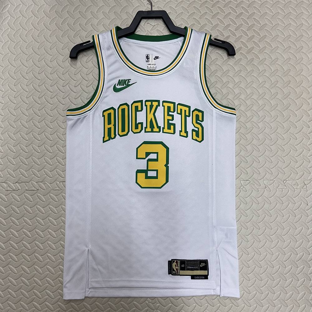 Camiseta Kevin Porter Jr. #3 Houston Rockets 2023 Blanco Classic Edition Camiseta Kevin Porter Jr. #3 Houston Rockets 2023 Blanco Classic Edition
