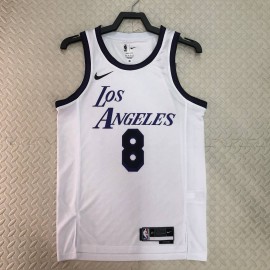 Camiseta Kobe Bryant #8 Los Angeles Lakers 2023 Blanco City Edition