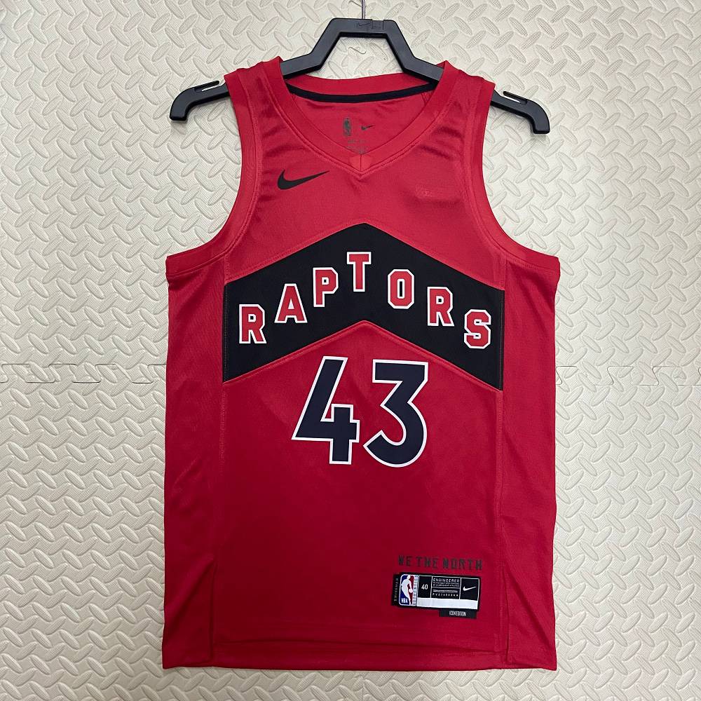 Camiseta Pascal Siakam #43 Toronto Raptors 2023 Rojo Camiseta Pascal Siakam #43 Toronto Raptors 2023 Rojo