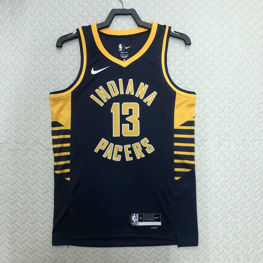 Camiseta Paul George #13 Indiana Pacers 2023 Negro Camiseta Paul George #13 Indiana Pacers 2023 Negro