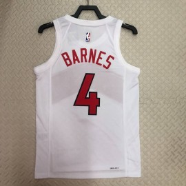 Camiseta Scottie Barnes #4 Toronto Raptors 2023 Blanco