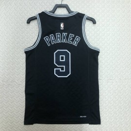Camiseta Tony Parker #9 San Antonio Spurs 2023 Negro Classic Edition