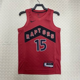 Camiseta Vince Carter #15 Toronto Raptors 2023 Rojo
