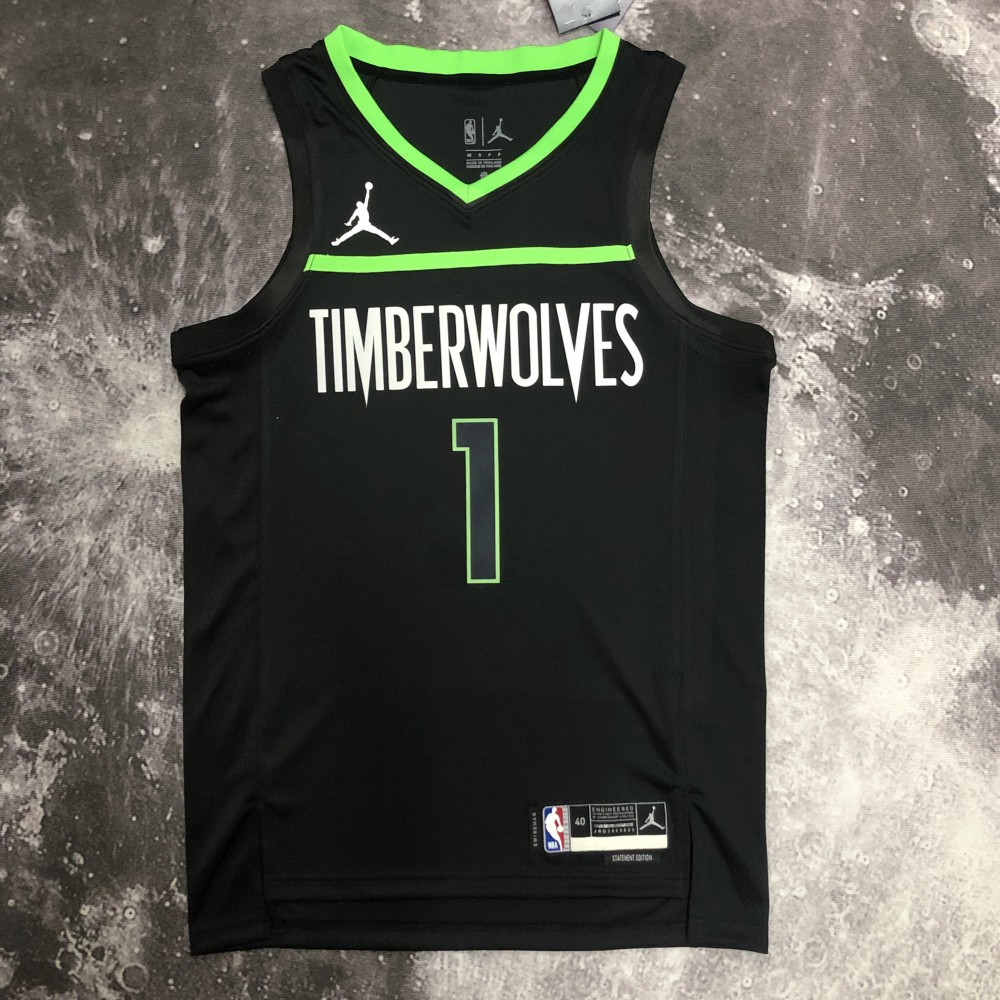 Camiseta Anthony Edwards #1 Minnesota Timberwolves 2023 Edición Flyer Negro Camiseta Anthony Edwards #1 Minnesota Timberwolves 2023 Edición Flyer Negro