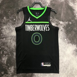 Camiseta Bill Russell #0 Minnesota Timberwolves 2023 Edición Flyer Negro