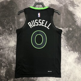 Camiseta Bill Russell #0 Minnesota Timberwolves 2023 Edición Flyer Negro Camiseta Bill Russell #0 Minnesota Timberwolves 2023 Edición Flyer Negro