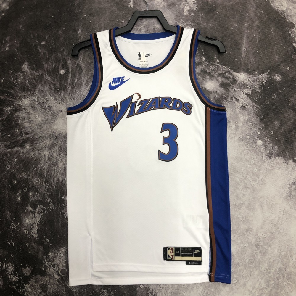 Camiseta Bradley Beal #3 Washington Wizards 2023 Classic Edition Blanco Camiseta Bradley Beal #3 Washington Wizards 2023 Classic Edition Blanco