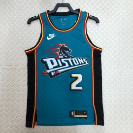 Camiseta Cade Cunningham #2 Detroit Pistons 2023 Classic Edition Verde