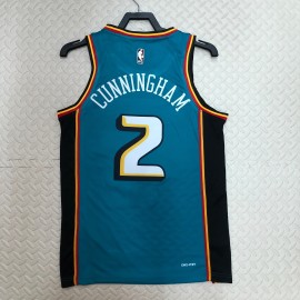 Camiseta Cade Cunningham #2 Detroit Pistons 2023 Classic Edition Verde Camiseta Cade Cunningham #2 Detroit Pistons 2023 Classic Edition Verde