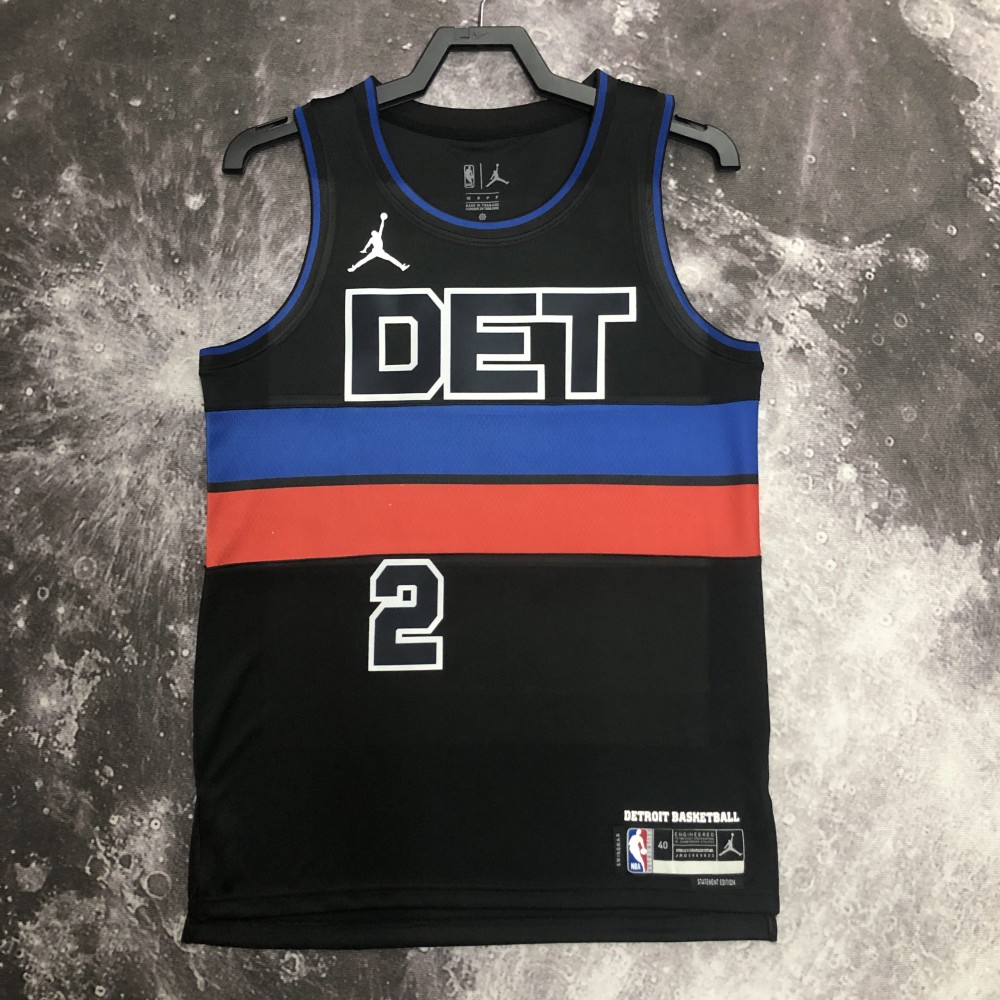 Camiseta Cade Cunningham #2 Detroit Pistons 2023 Edición Flyer Negro Camiseta Cade Cunningham #2 Detroit Pistons 2023 Edición Flyer Negro