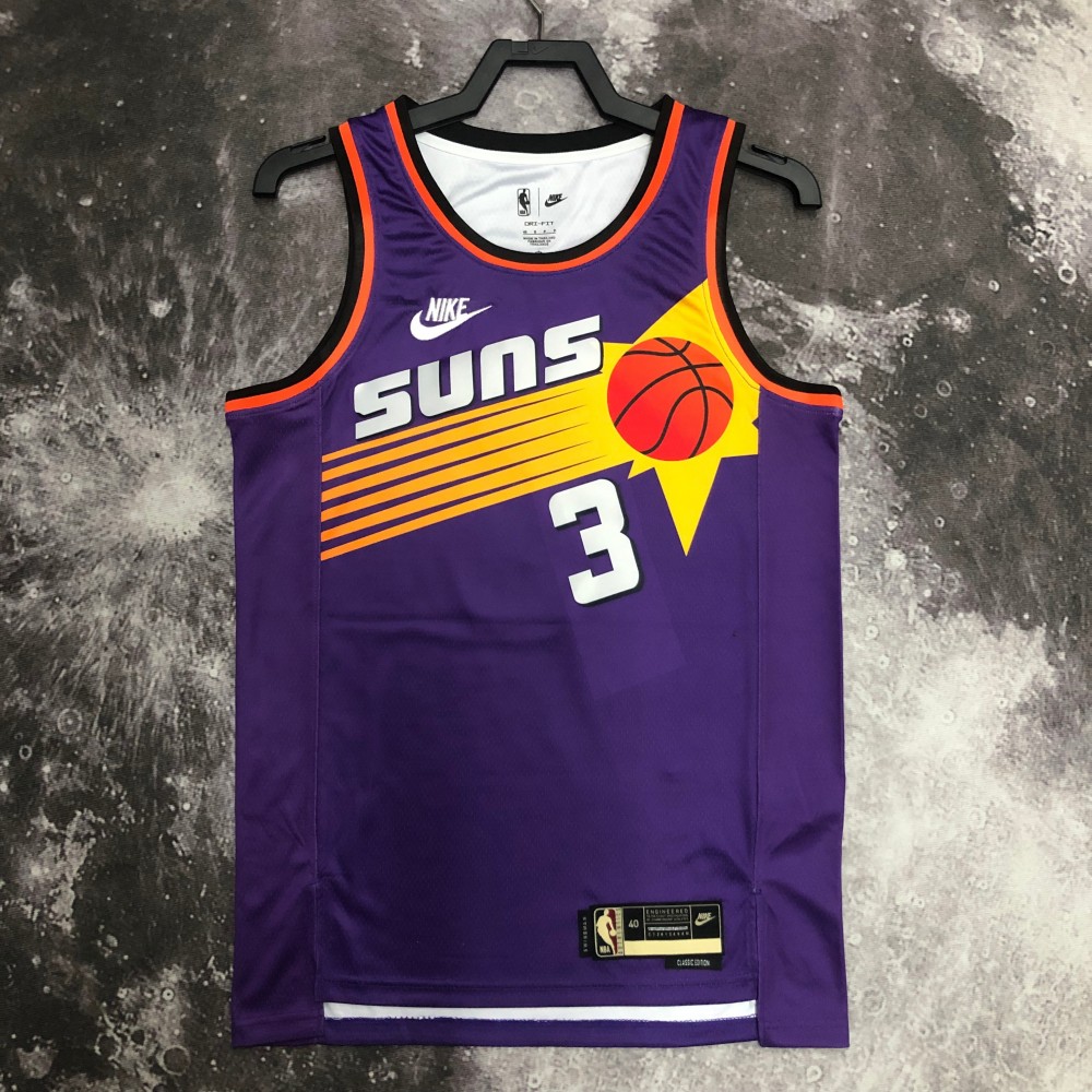 Camiseta Chris Paul #3 Phoenix Suns 2023 Classic Edition Púrpura Camiseta Chris Paul #3 Phoenix Suns 2023 Classic Edition Púrpura