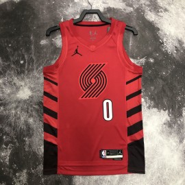 Camiseta Damian Lillard #0 Portland Trail Blazers 2023 Jordan Limited Edition Rojo