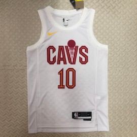 Camiseta Darius Garland #10 Cleveland Cavaliers 2023 Blanco